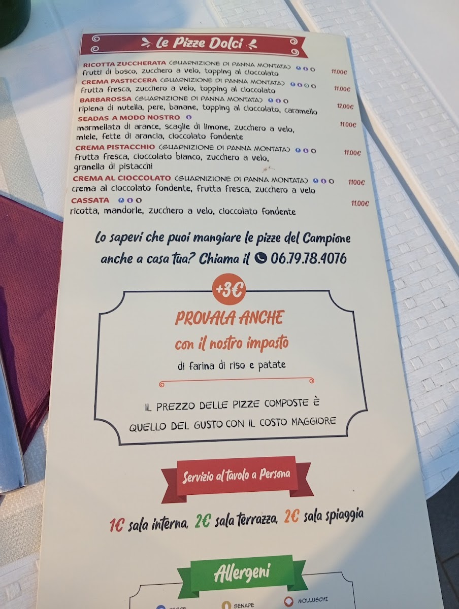 Il Campione Ardea Menu - Image 1